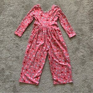 Cheeky plum 5t romper Xmas lights